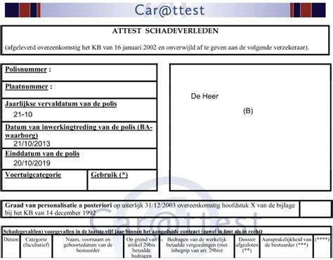 schadeattest bedrijfswagen.